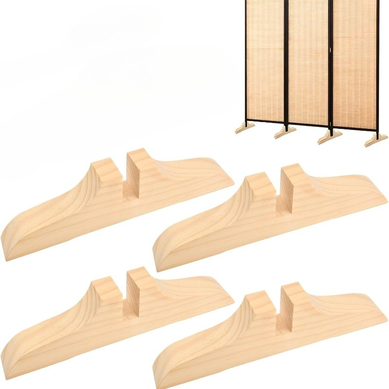 Shoji Screen Divider - Комплект из 4 деревянных подставок для
